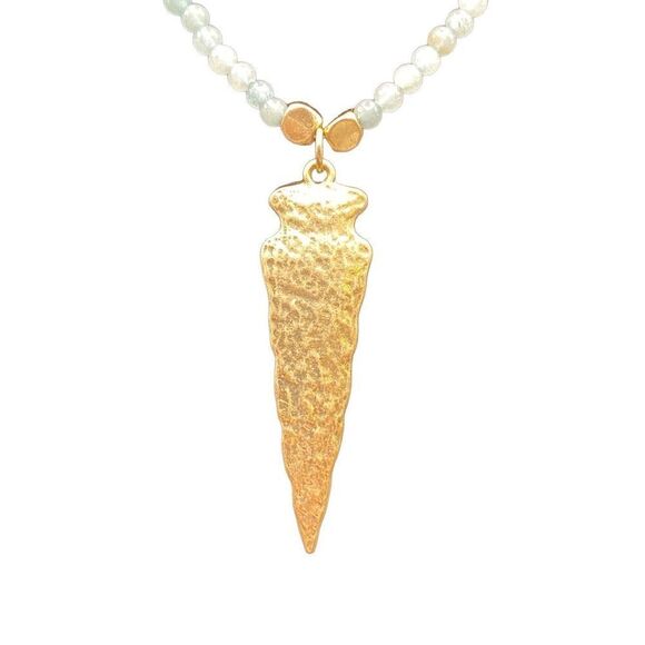 Chico's Horn Pendant Necklace unbranded arrowhead necklace set of two - Picture 7 of 10